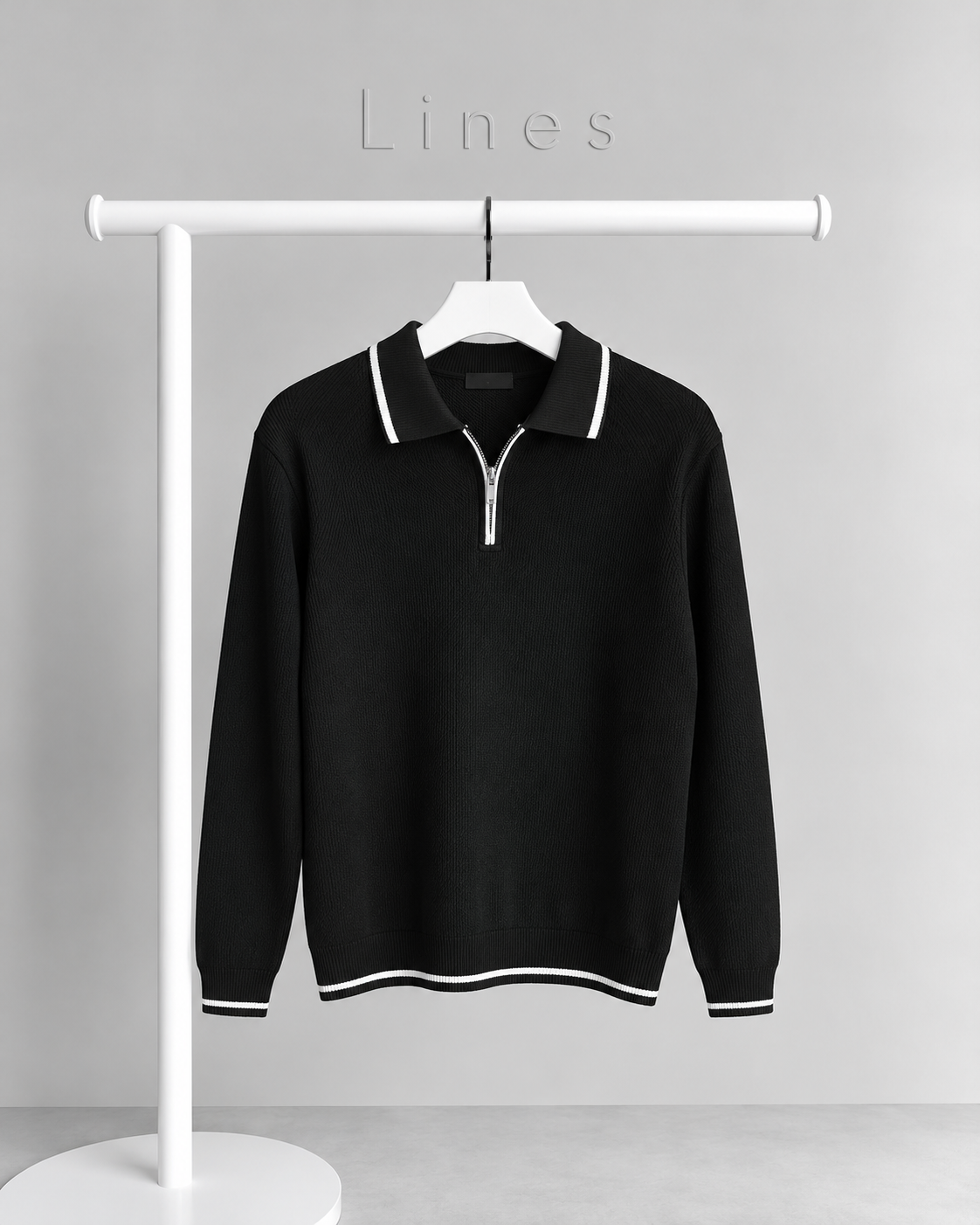 Quarter Zip Knit Polo