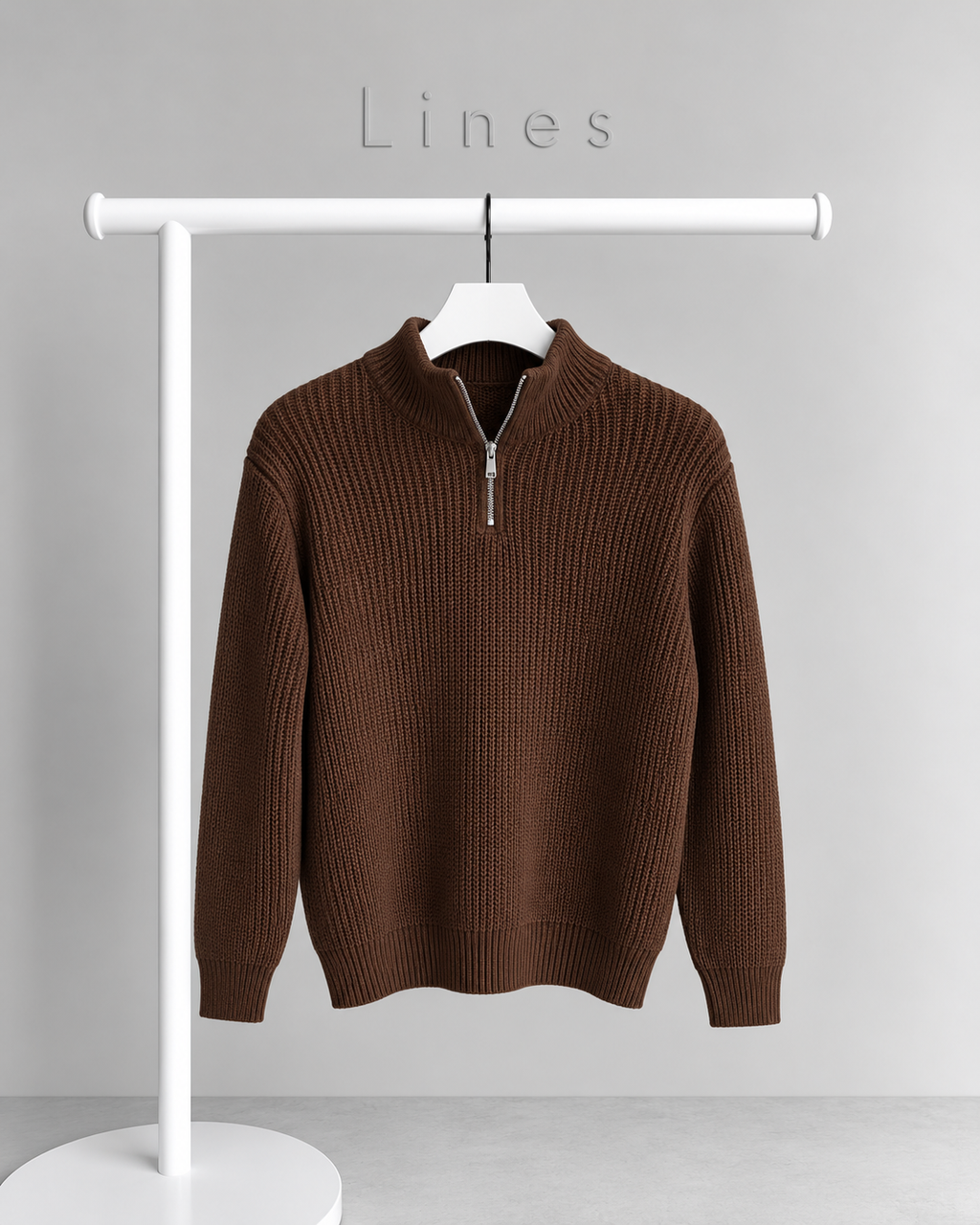Half-Zip Knit Sweater