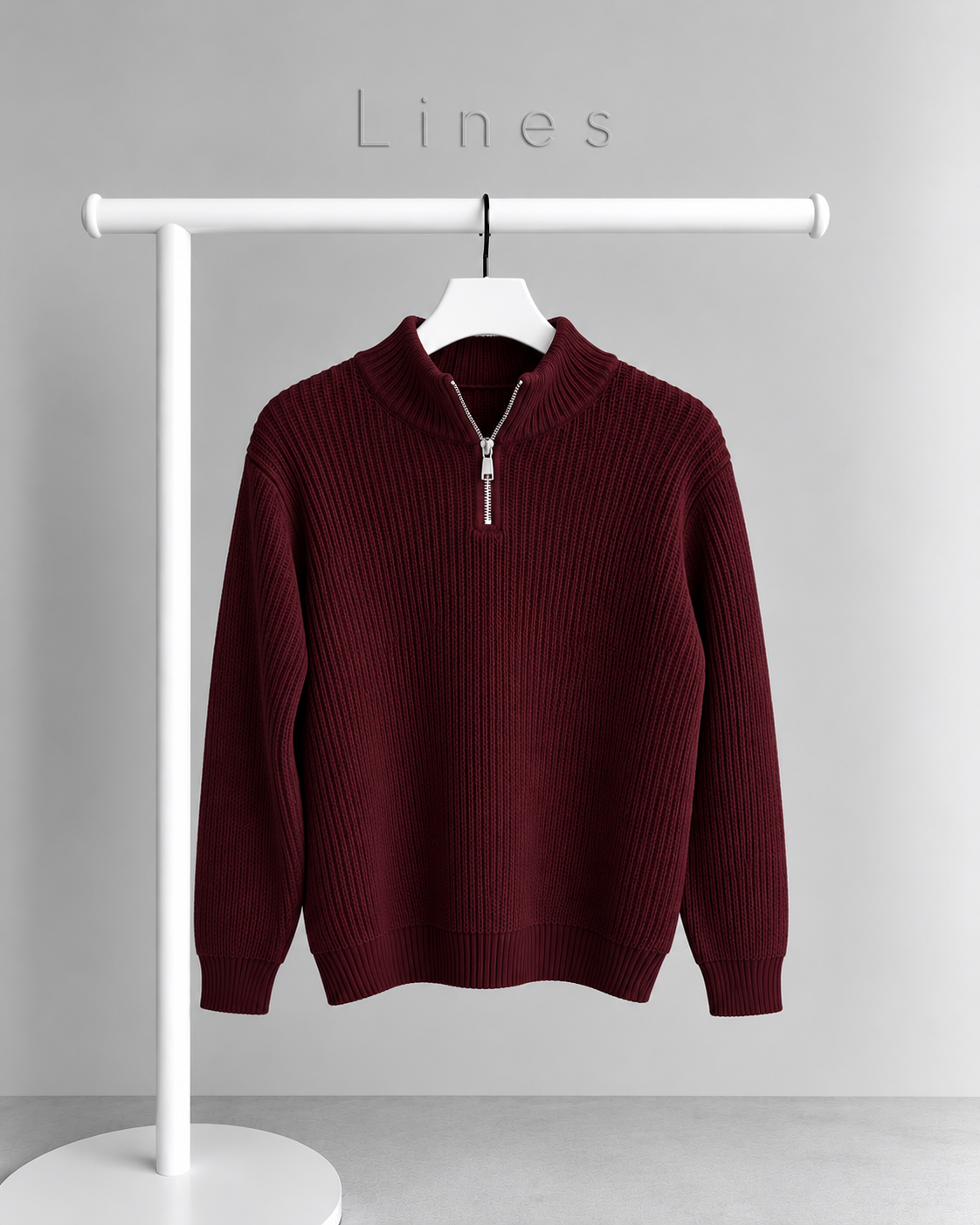 Half-Zip Knit Sweater