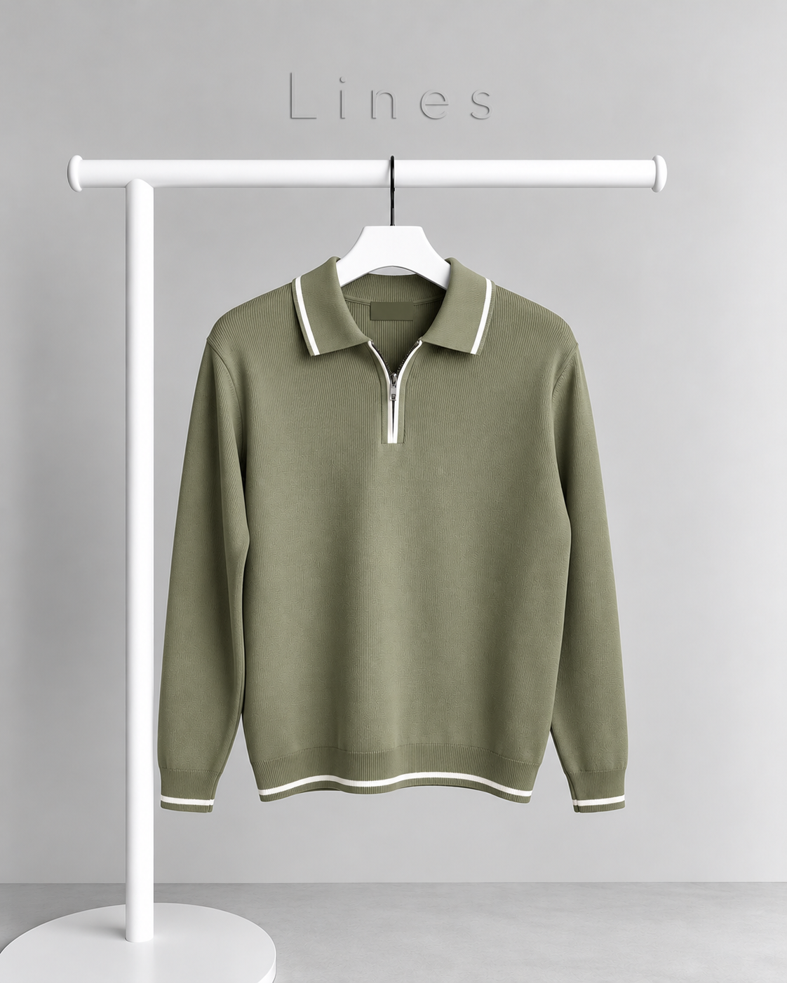 Quarter Zip Knit Polo