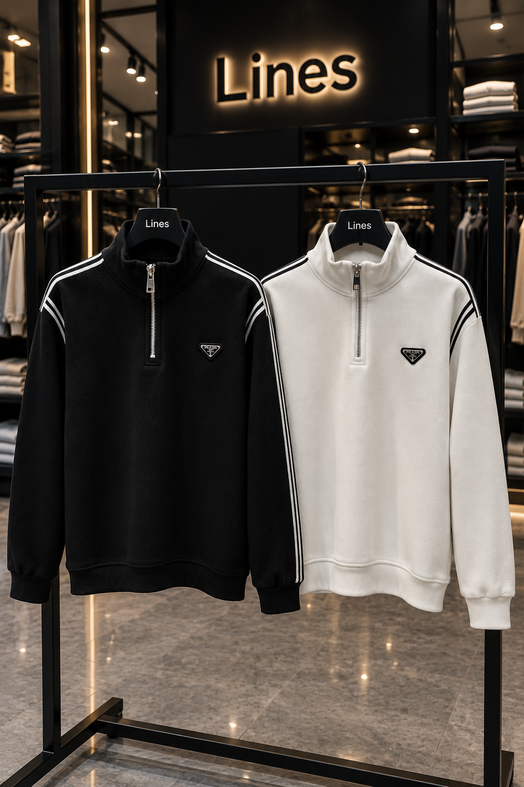 Prada Half Zipper