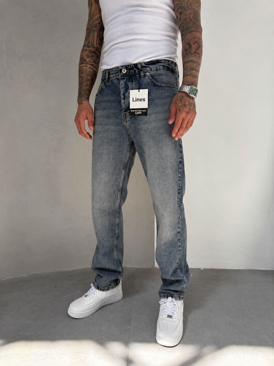 Washed Baggy Jeans