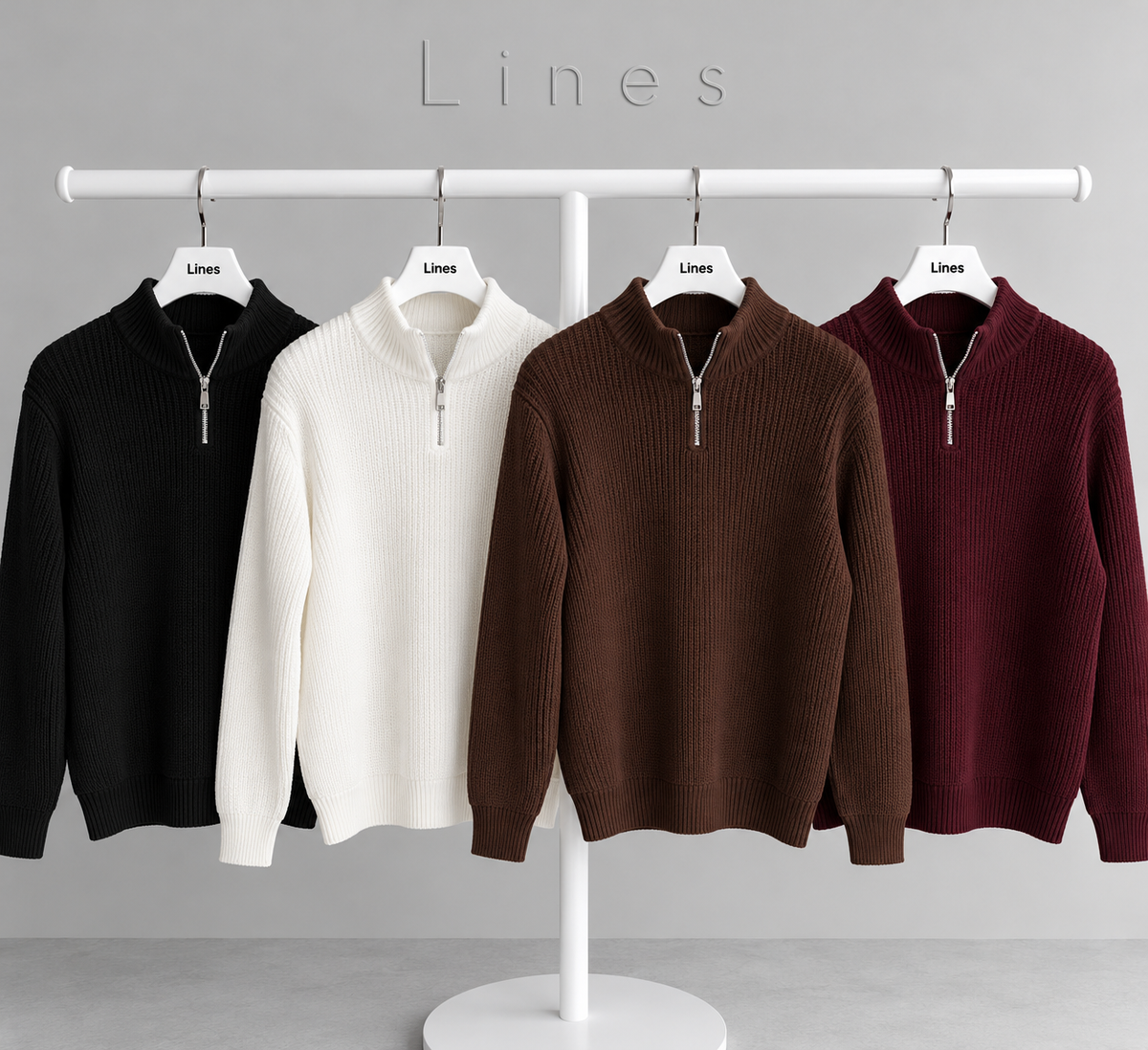 Half-Zip Knit Sweater