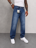 Blue Washed Baggy Jeans