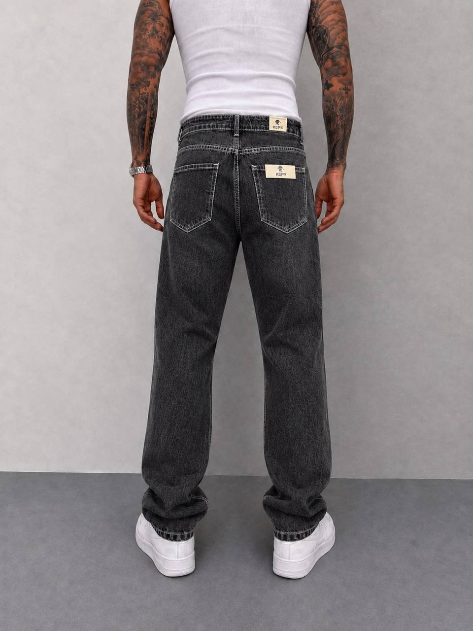 Charcoal Baggy Jeans