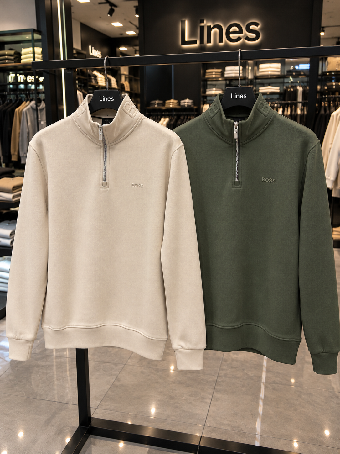 Boss Half Zipper (piqué)
