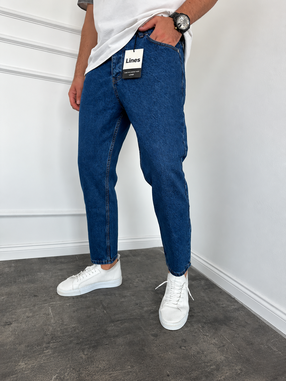 Blue Boyfriend Jeans