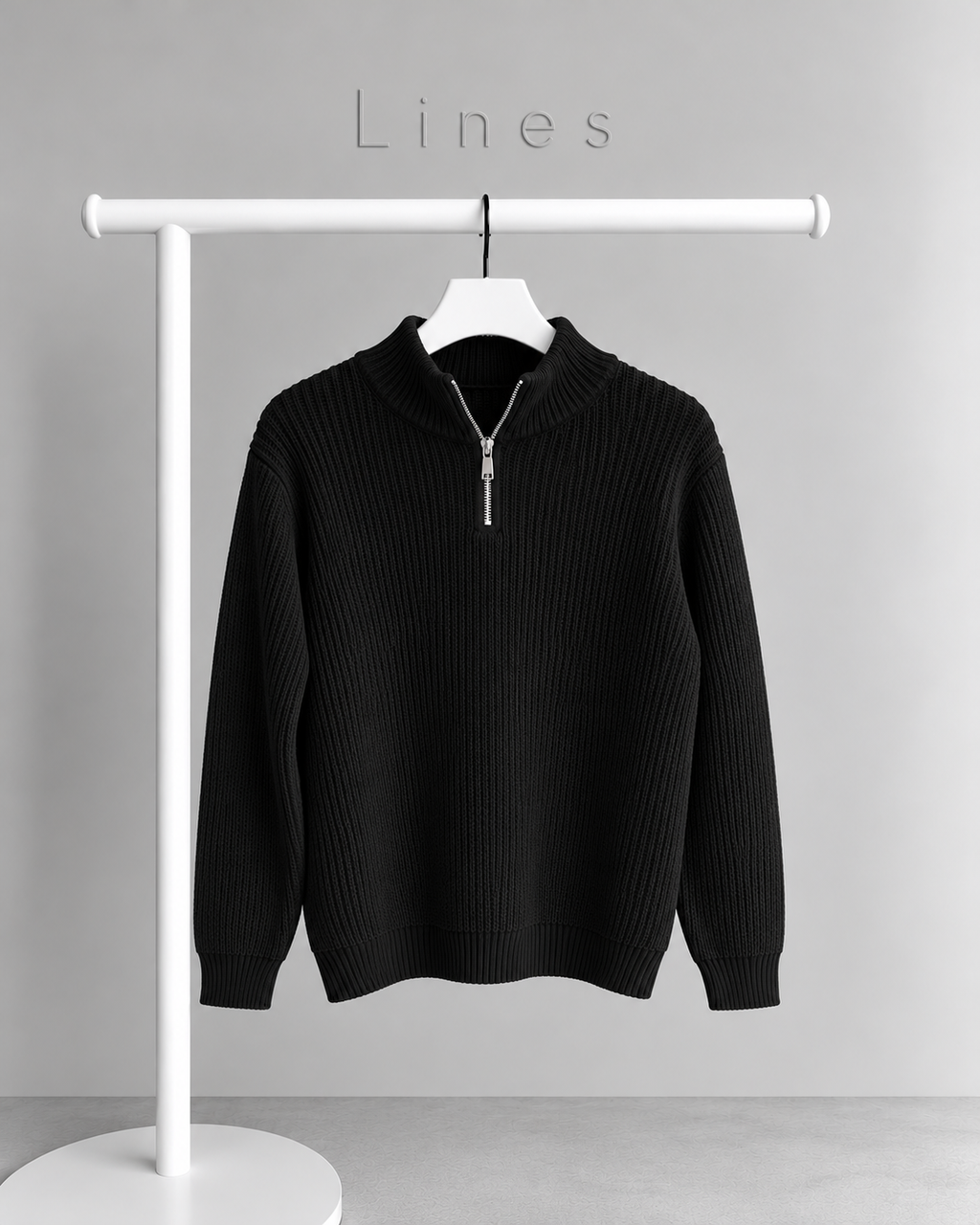 Half-Zip Knit Sweater