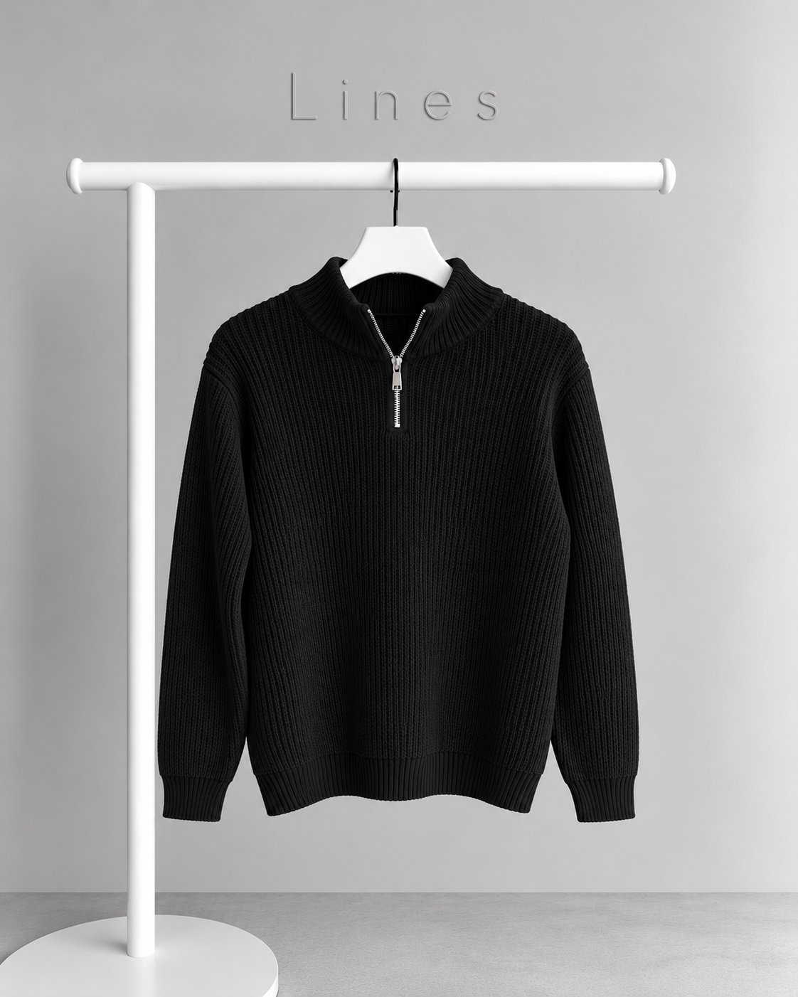 Half-Zip Knit Sweater